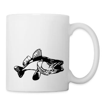 Zander bouche - Mug blanc - blanc - Droite