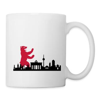 Skyline - Berlin Bär - Tasse - Weiß - Rechts