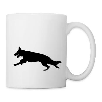 Chien, berger allemand - Mug blanc - blanc - Droite