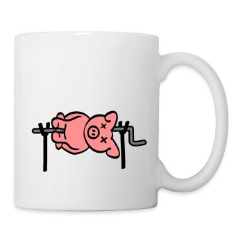 Pig Barbecue - Mug blanc - blanc - Droite