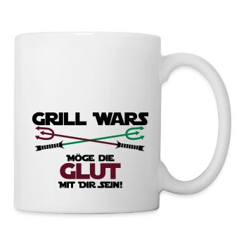 Grill Wars Glut drei Farben - Tasse - Weiß - Rechts