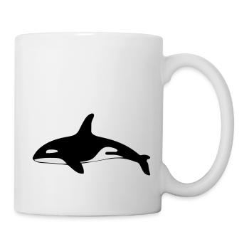 Killer whale shark ocean - Mug - white - Right