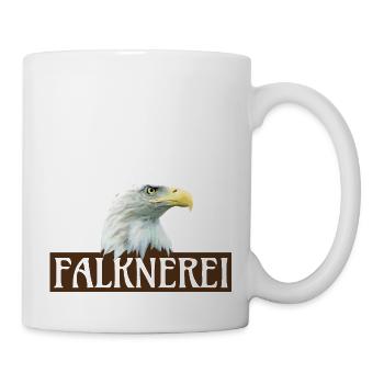 Fauconnerie, aigle, transparent - Mug blanc - blanc - Droite
