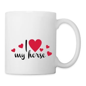 cheval - Mug blanc - blanc - Droite