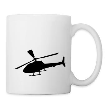 hubschrauber - Tasse - Weiß - Rechts