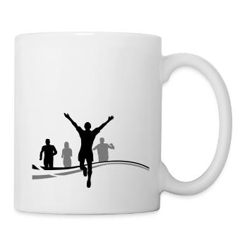 Group Of People Jogging - Mug - white - Right