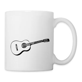guitare - Mug blanc - blanc - Droite
