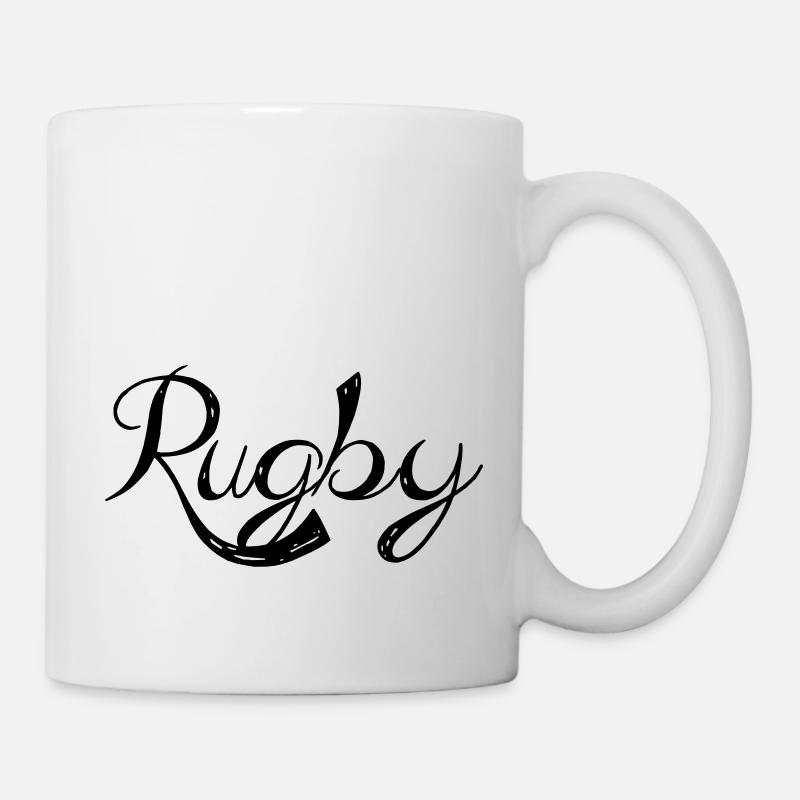 Ein Rugby- - Tasse - Weiß