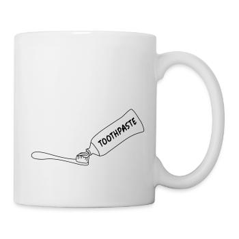 Toothpaste And Toothbrush - Mug - white - Right