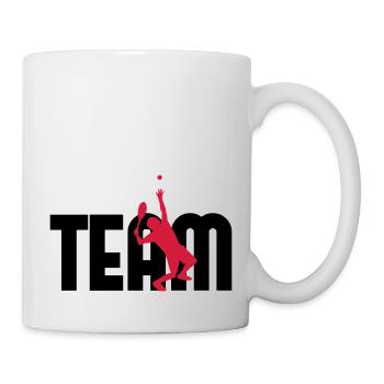 Team Tennis - Tasse - Weiß - Rechts
