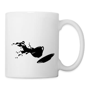 fliegende Tasse - Tasse - Weiß - Rechts