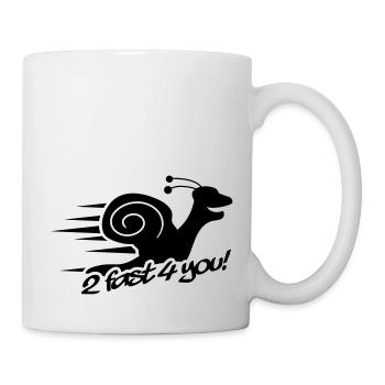 2 Fast 4 You Snail - Mug blanc - blanc - Droite