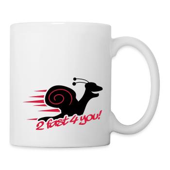 2 Fast 4 You Snail - Mug blanc - blanc - Droite