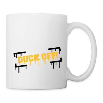 Duck Off Graffiti - Mug blanc - blanc - Droite