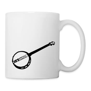 musical instrument plectrum banjo - Mug - white - Right