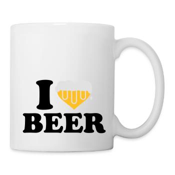 I love beer - Mug - white - Right