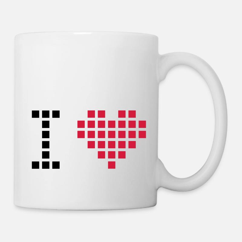 j'aime 2 - Mug blanc - blanc