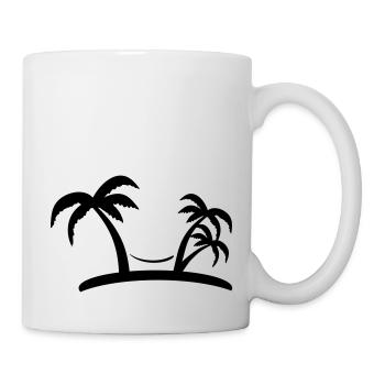 palm - Tasse - Weiß - Rechts