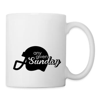 Any given Sunday - Tasse - Weiß - Rechts
