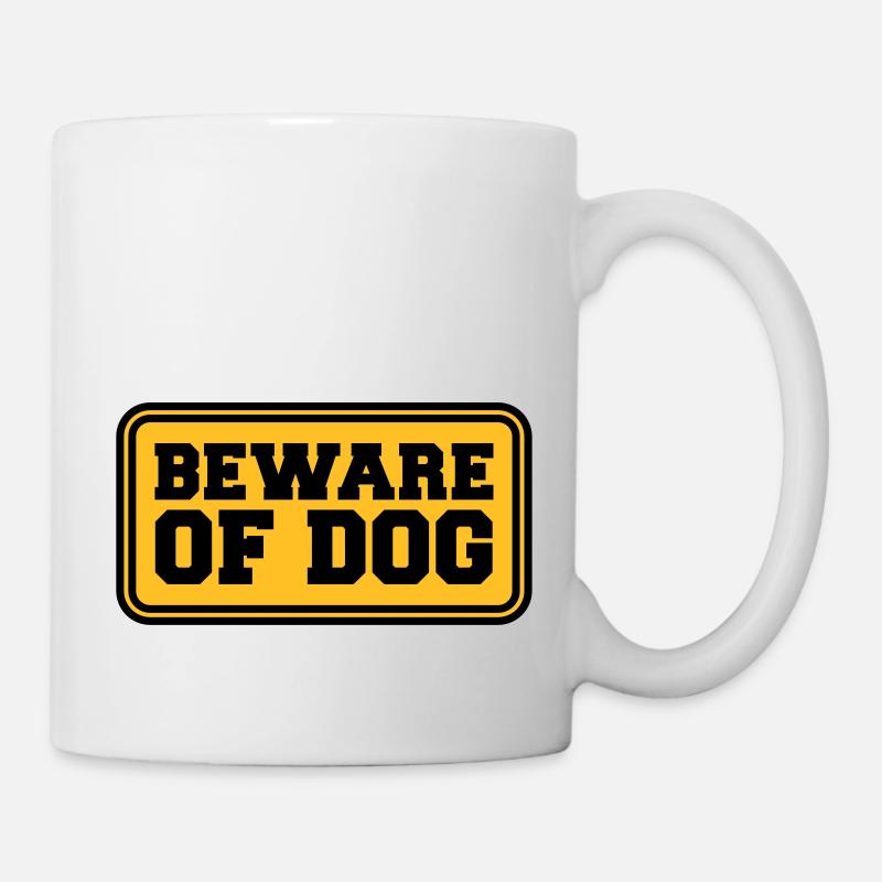 Beware Of Dog - Mug blanc - blanc