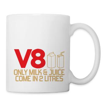 Auto Rennen - Tasse - Weiß - Rechts