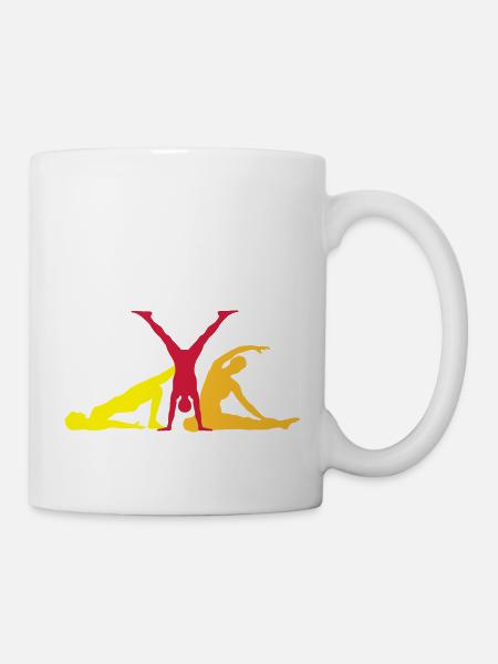 yoga - Tasse - Weiß