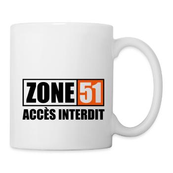 ZONE 51 - Mug blanc - blanc - Droite