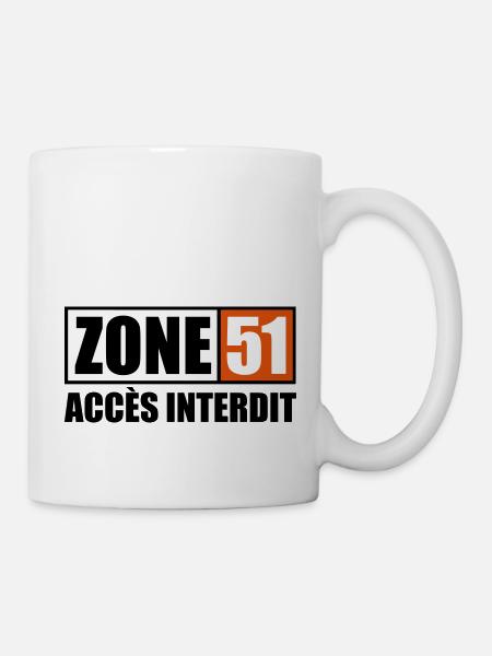 ZONE 51 - Mug blanc - blanc