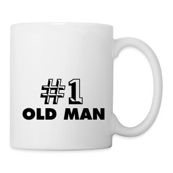 number one old man - Mug - white - Right