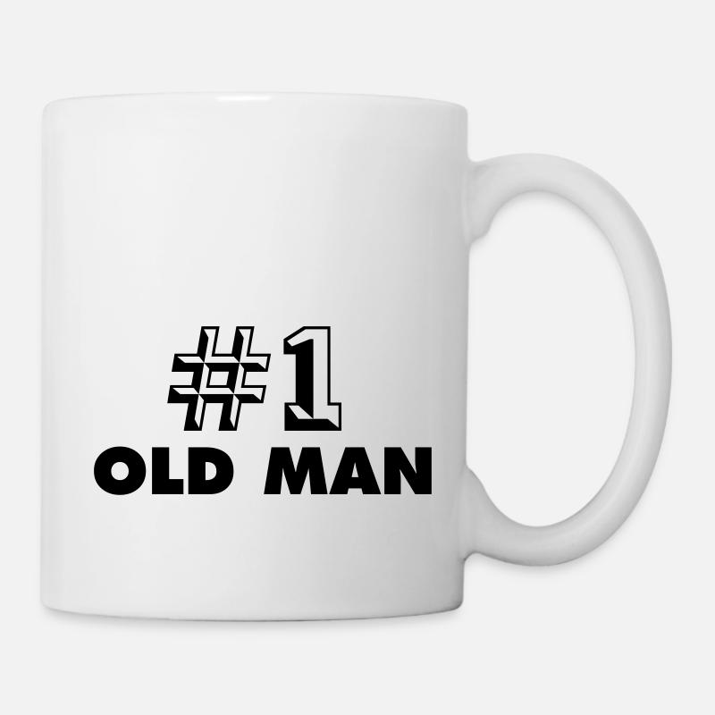 number one old man - Mug blanc - blanc
