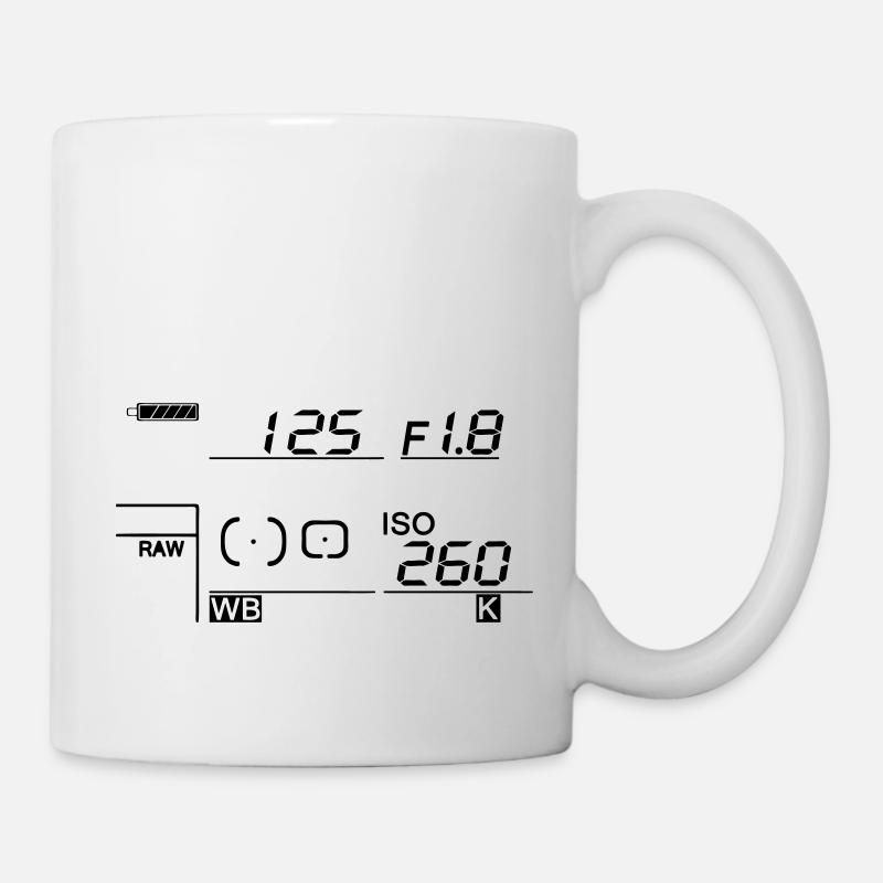 Kamera - Display - Tasse - Weiß