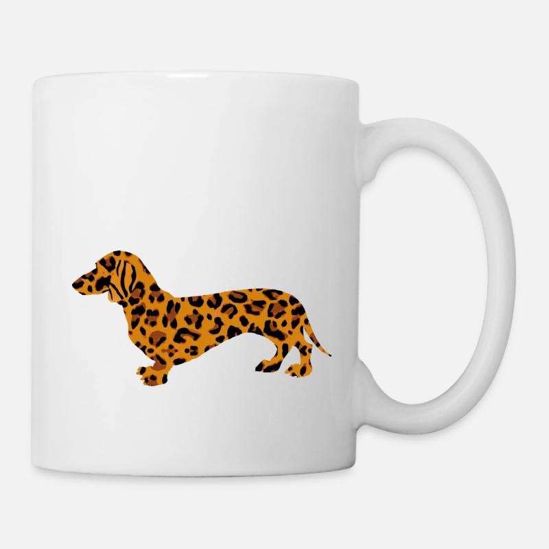 Tiger Dackel - Tasse - Weiß