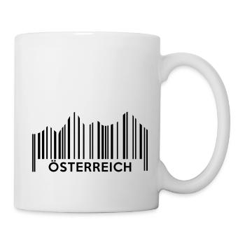 Österreich Barcode - Tasse - Weiß - Rechts