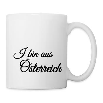 I bin aus Österreich - Tasse - Weiß - Rechts