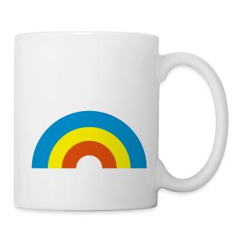 Regenbogen - Tasse - Weiß - Rechts
