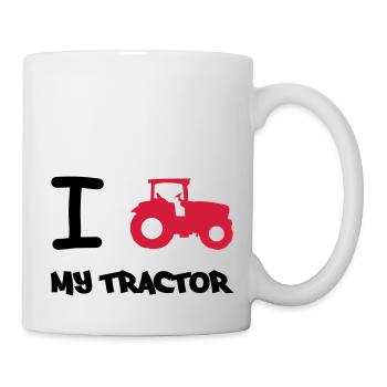 i_love_my_tractor - Tasse - Weiß - Rechts