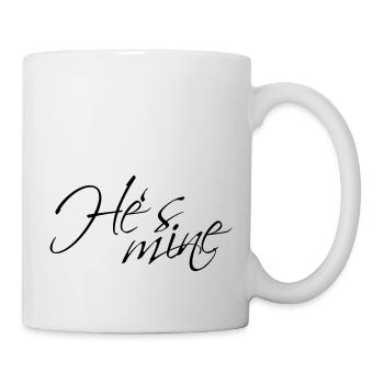 Hes mine - Tasse - Weiß - Rechts