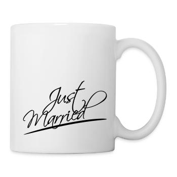 Just Married Logo Design - Mug blanc - blanc - Droite