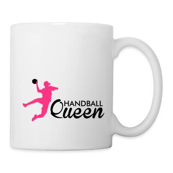 handball queen - Tasse - Weiß - Rechts