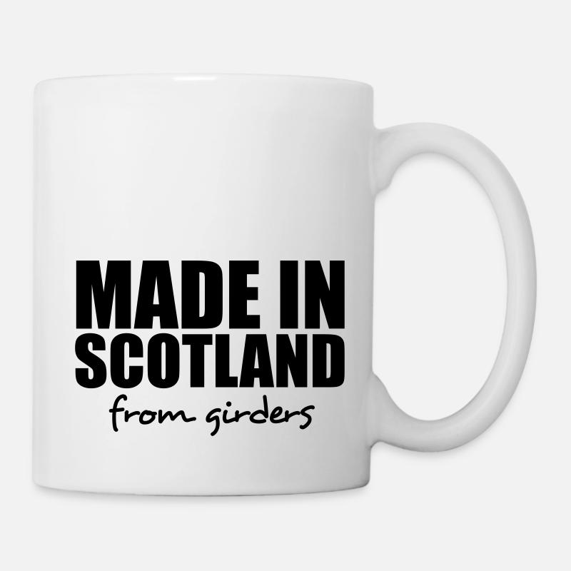made in scotland from girders - Mug - white
