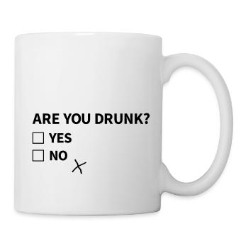 are you drunk - Mug blanc - blanc - Droite