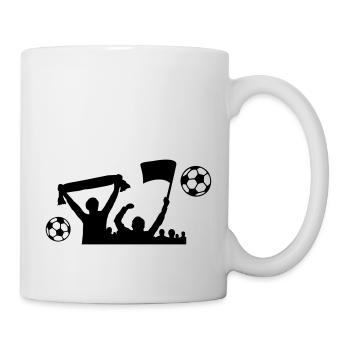 Fans Fussball - Tasse - Weiß - Rechts