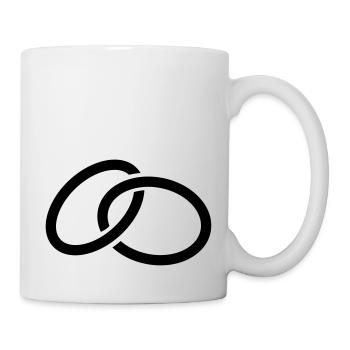 wedding_rings_f1 - Tasse - Weiß - Rechts