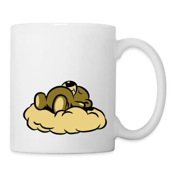 Ours de nounours de rêve dormir nuage - Mug blanc - blanc - Droite