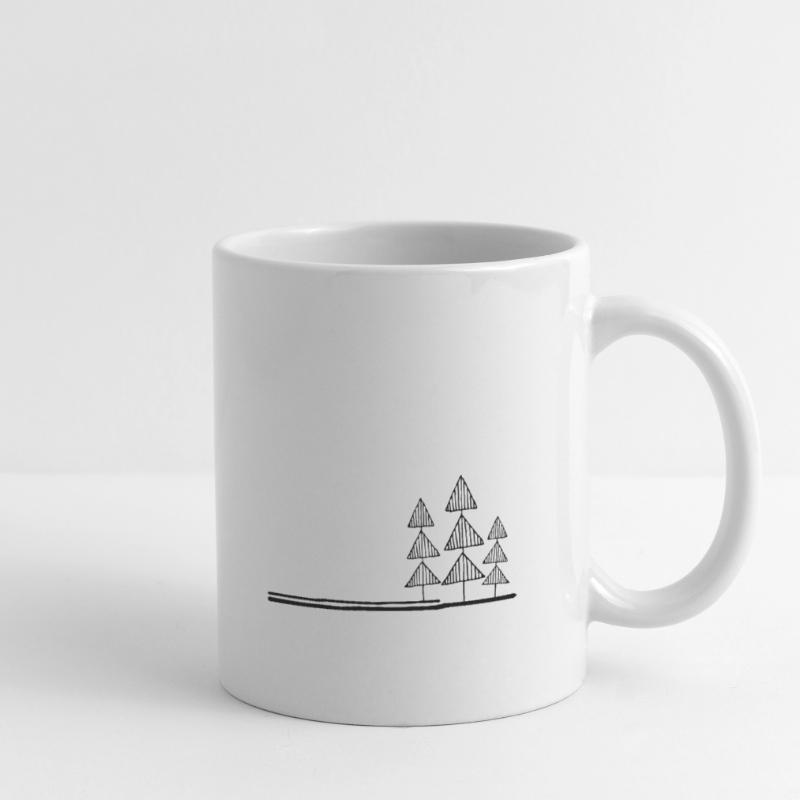 Tree Tree Tree Mug blanc
