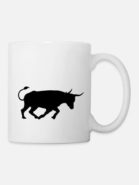 kampfstier andalusien spanischer baskischer stier - Tasse - Weiß