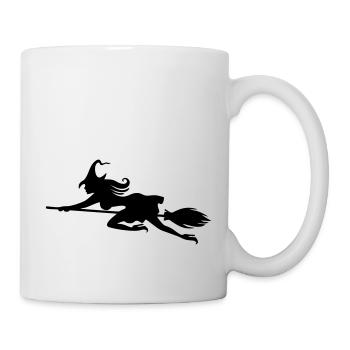 Hexe T-Shirt machs selber - Tasse - Weiß - Rechts