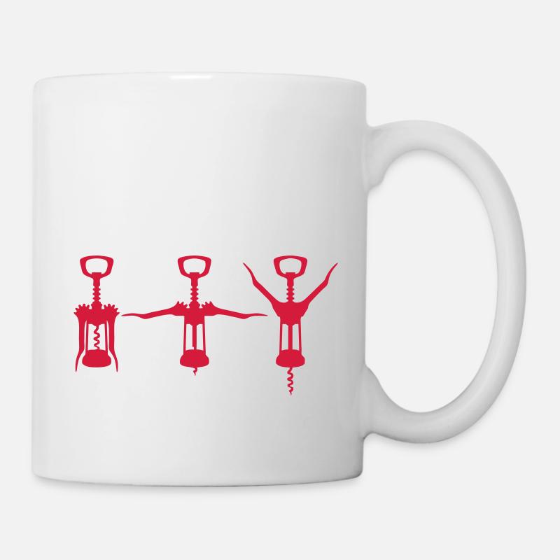 exercices tire bouchon gym 19122 - Mug blanc - blanc