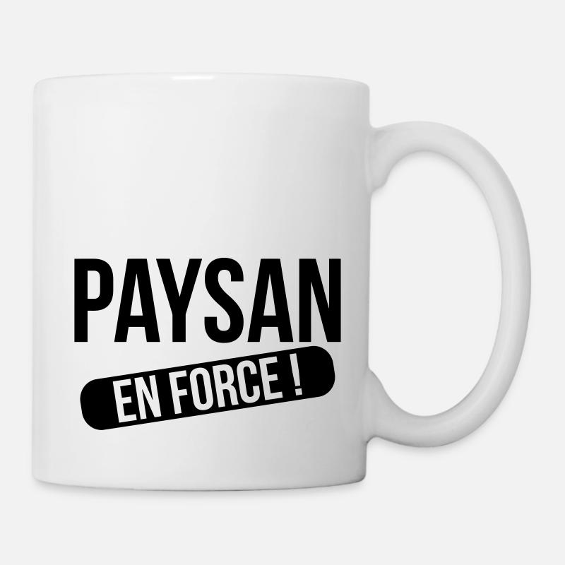Paysan en force ! - Mug blanc - blanc