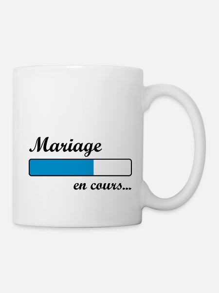 Mariage en cours ... - Mug blanc - blanc